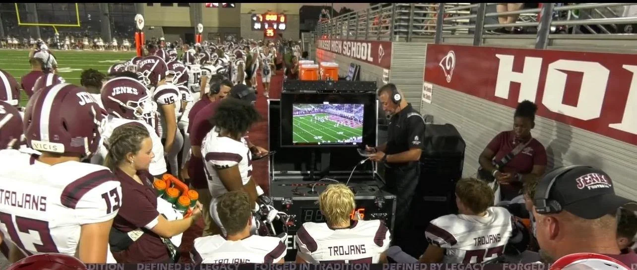 Powerhouse Jenks football benefits from the speed, reliability of SkyCoach sideline replay